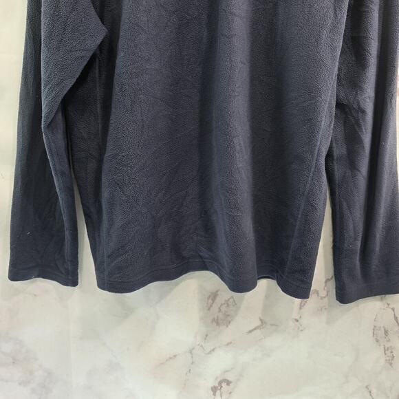 The North Face Jacket Mens Large Blue Black Fleece Full Zip Chest Pocket Mock - Picture 7 of 9